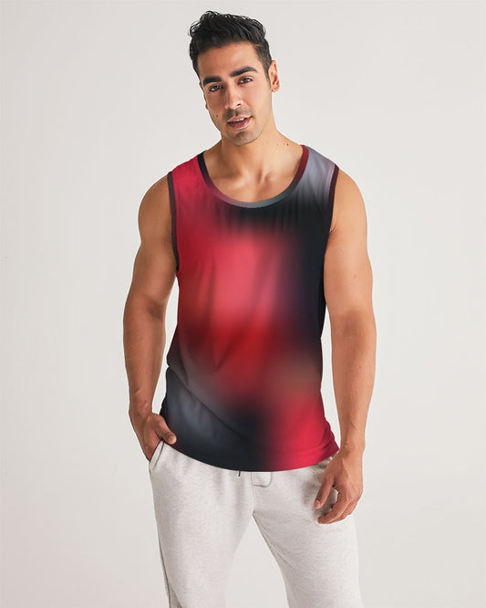 Cherry Bomb Men's Tank Top - Front View - Digital Rawness
