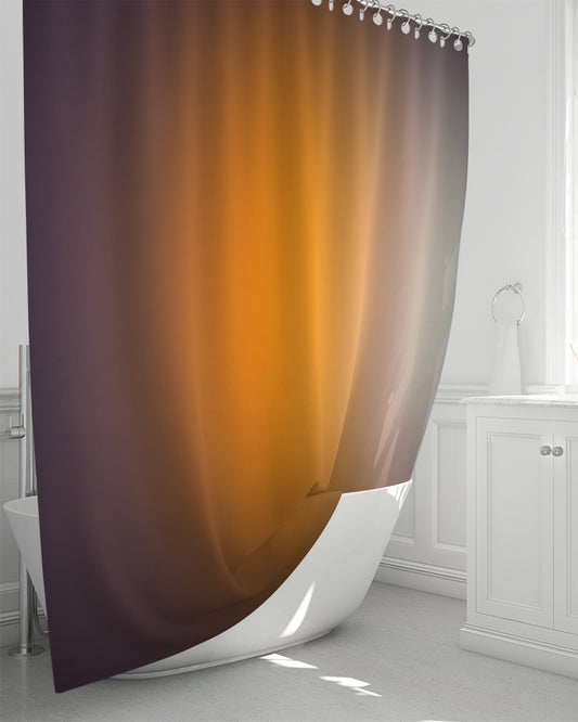Smokey Orange Shower Curtain 72"x72"-home goods-Digital Rawness