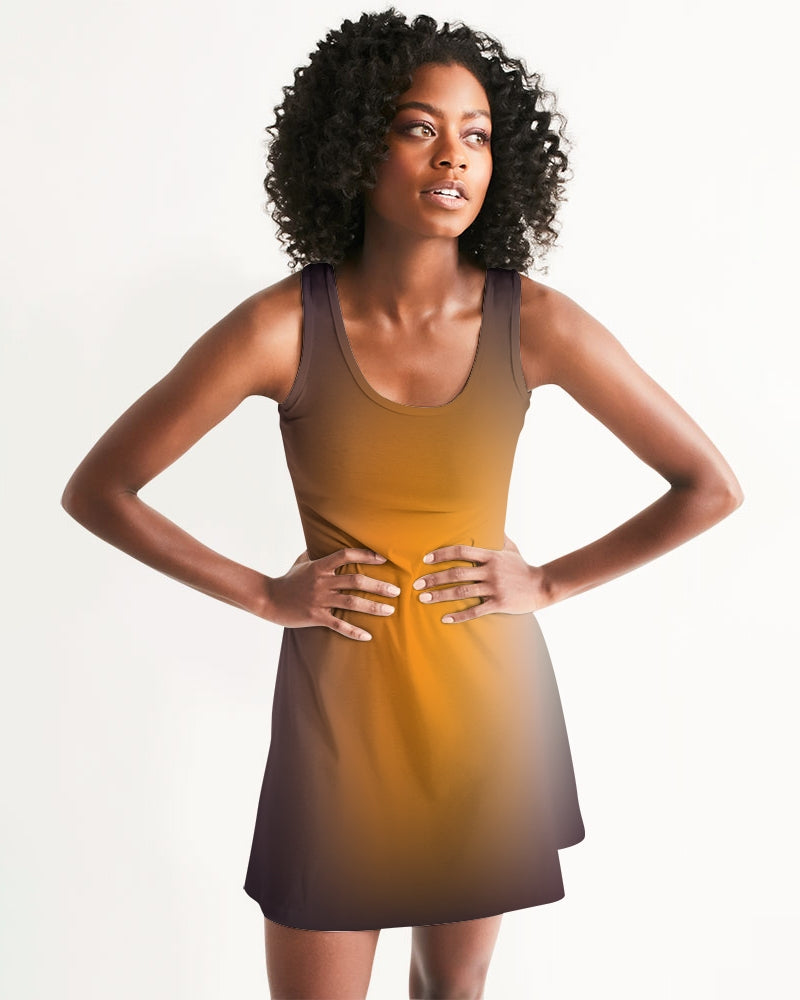 Smokey Orange Women's Racerback Dress-cloth-Digital Rawness