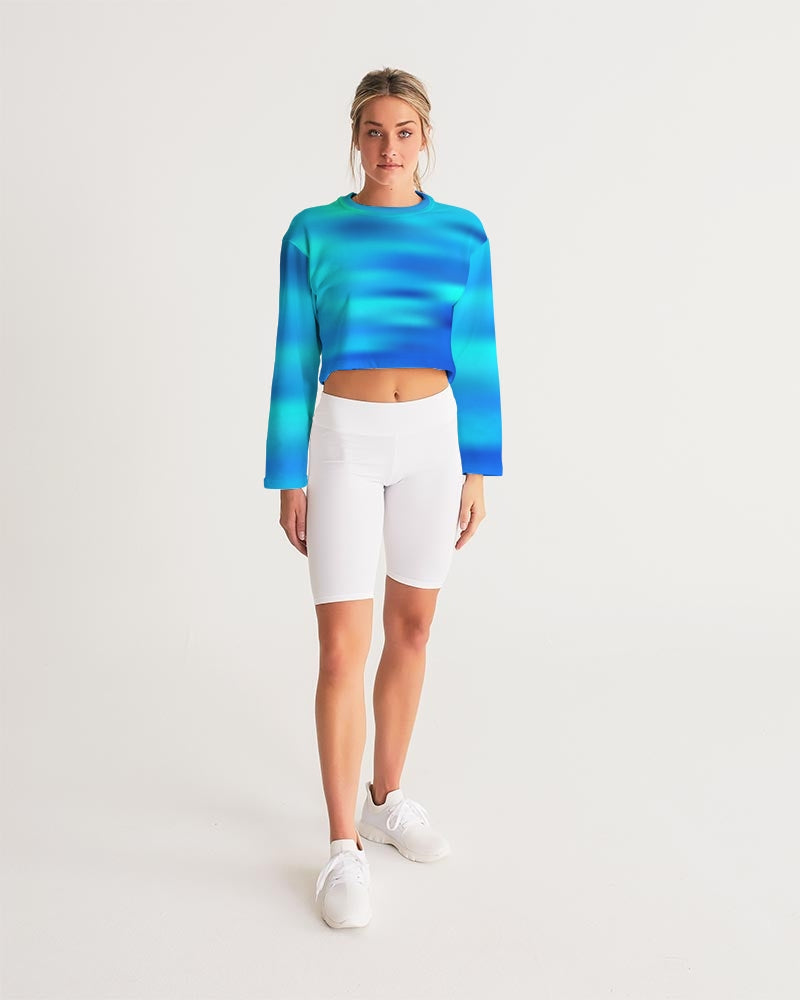 Digital Rawness-Women's Cropped Sweatshirt