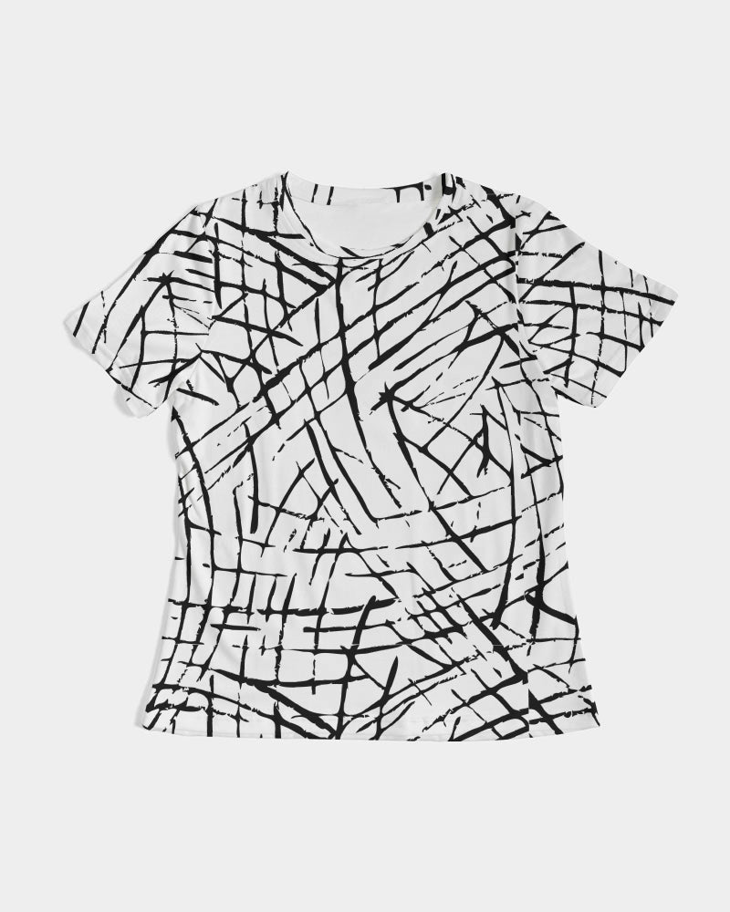Lines and Pops Women's Tee-cloth-Digital Rawness