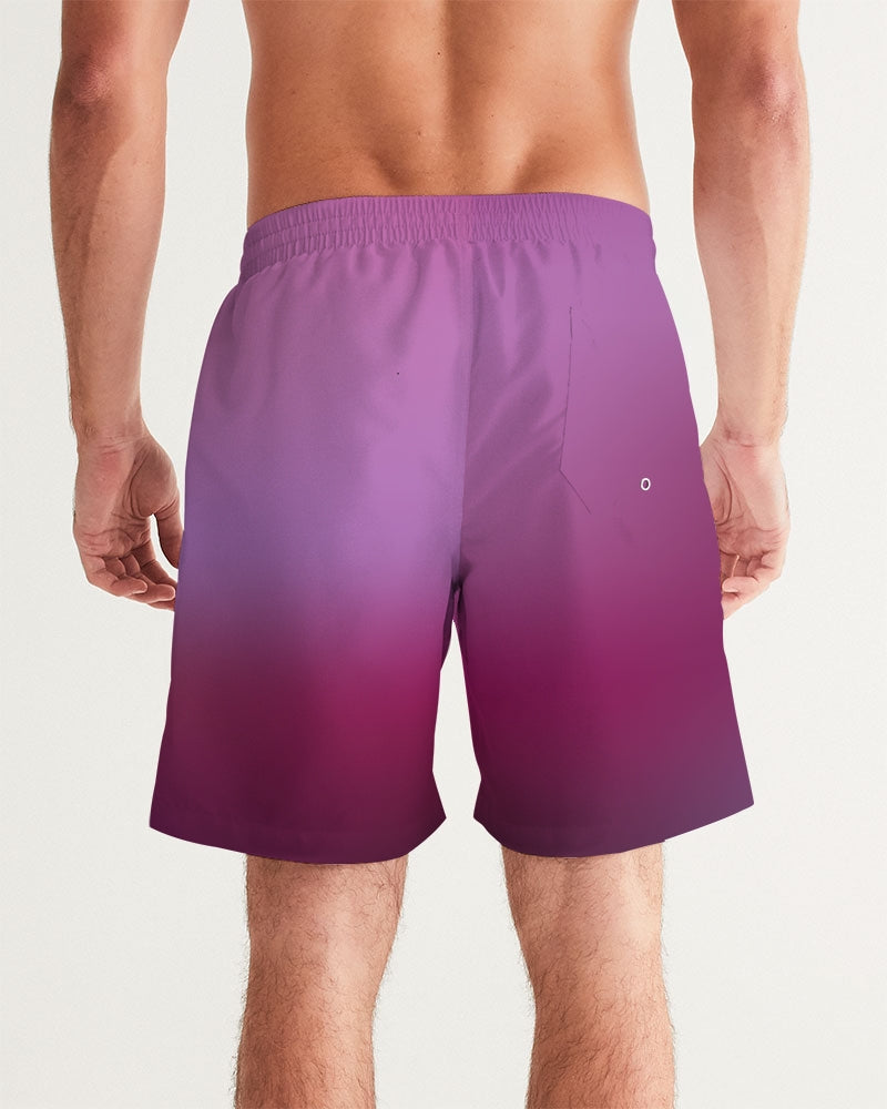 Plum Fade Men's Swim Trunk-cloth-Digital Rawness