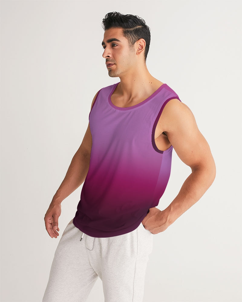 Plum Purple Men's Tank Shirt-cloth-Digital Rawness