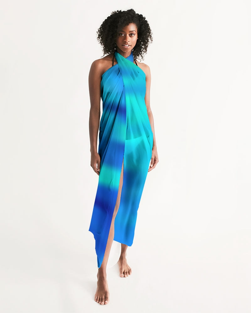 Ocean Shore Blues Swim Cover Up-accessories-Digital Rawness