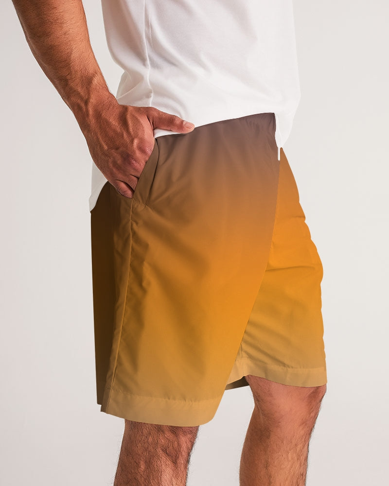 Smokey Orange Men's Jogger Shorts-cloth-Digital Rawness
