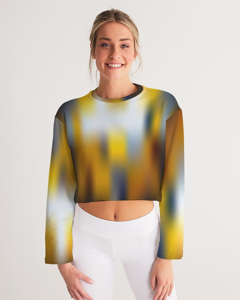 Women's Cropped Sweatshirt-cloth-Digital Rawness