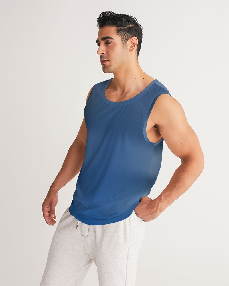 Shaded Blue Men's Tank Shirt