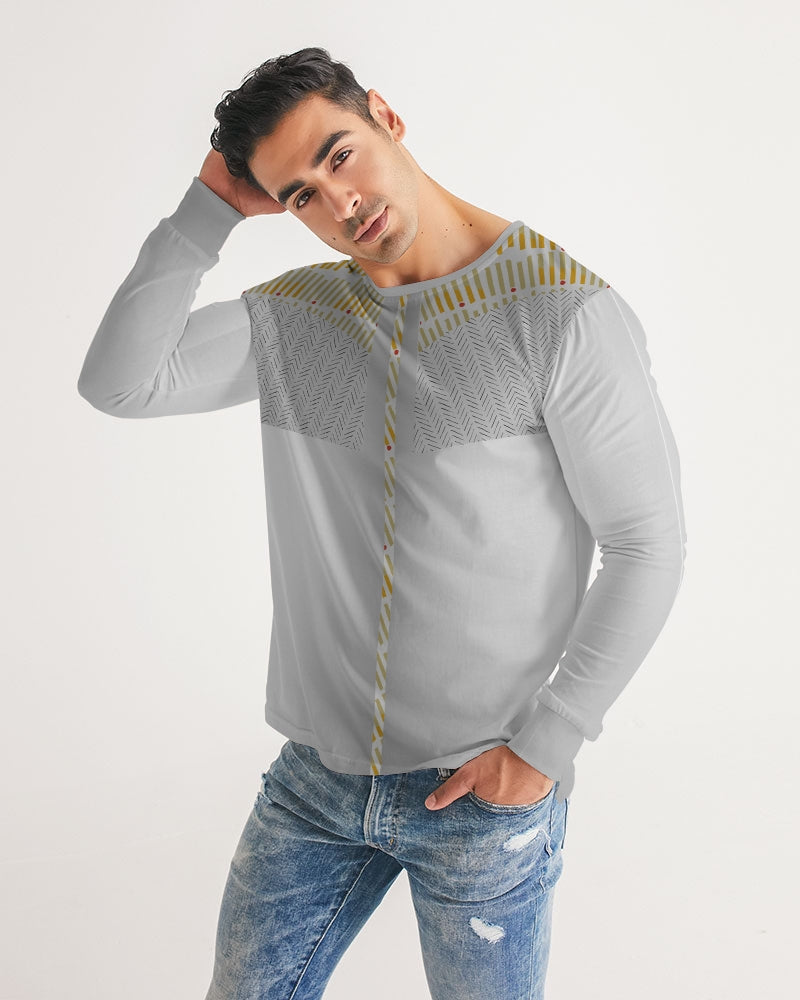Grey Unlimited Men's Crew Neck Long Sleeve T-Shirt-cloth-Digital Rawness