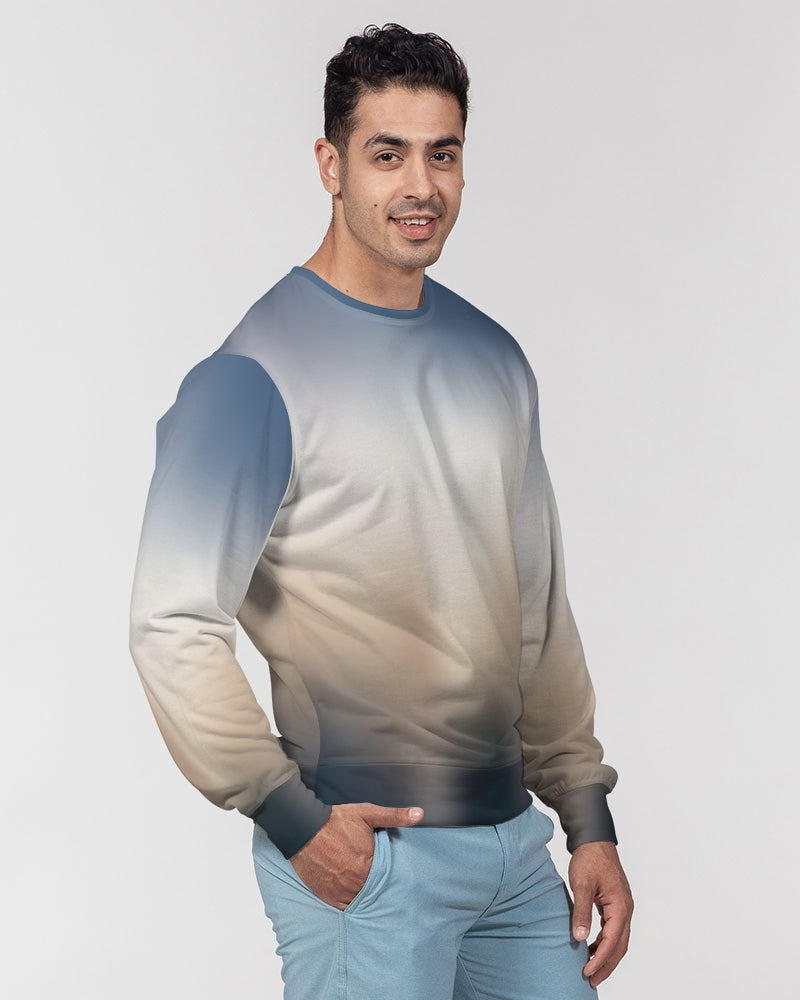 Sand Strom Men's Classic French Terry Crewneck Pullover-cloth-Digital Rawness