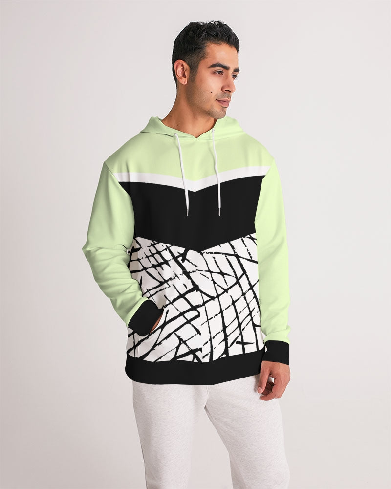 Black Line Pop Men's Hoodie-cloth-Digital Rawness