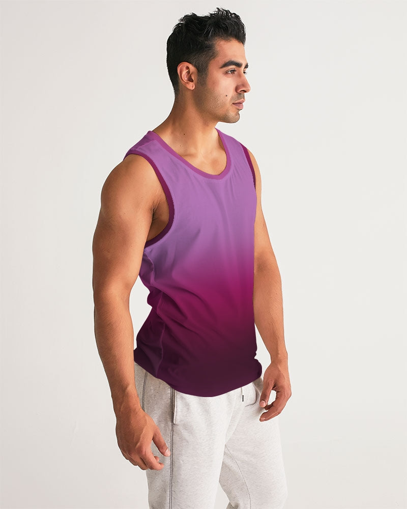 Plum Fade Men's Tank Shirt-Digital Rawness