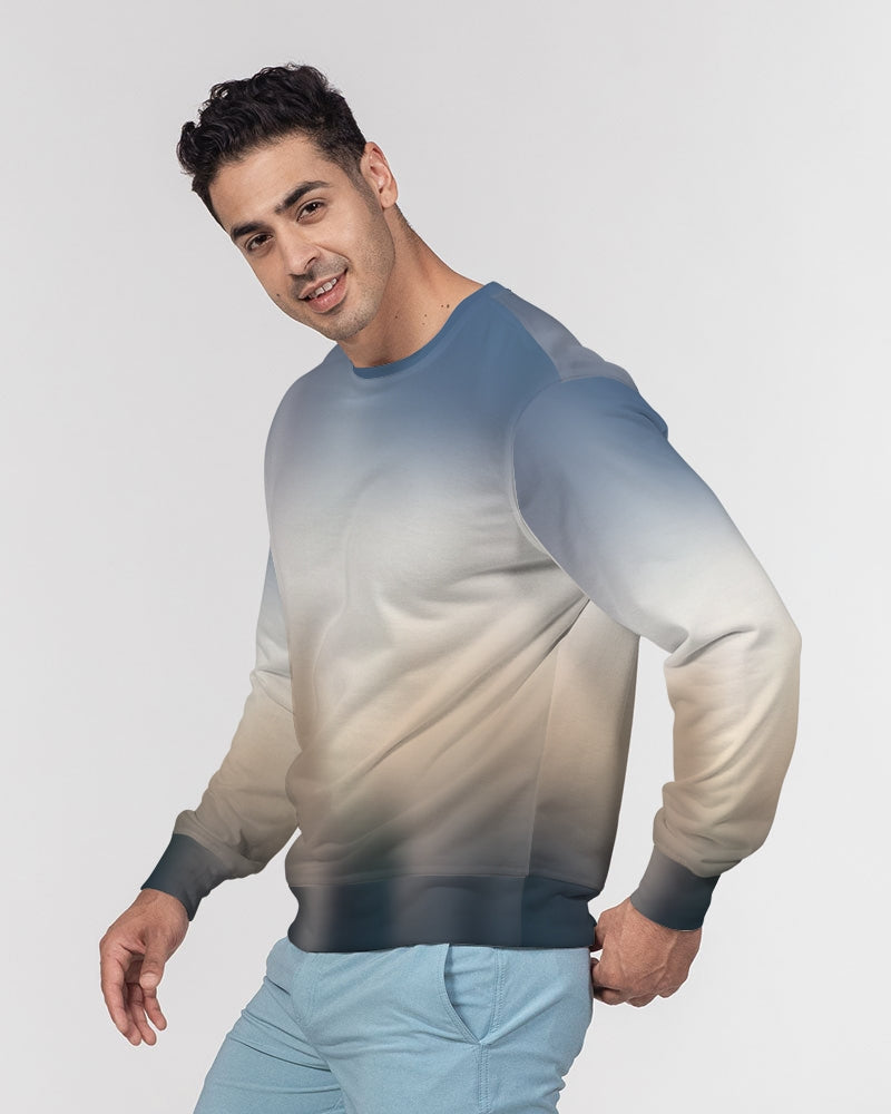 Sand Strom Men's Classic French Terry Crewneck Pullover-cloth-Digital Rawness