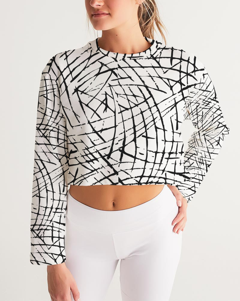 Women's Cropped Sweatshirt-cloth-Digital Rawness