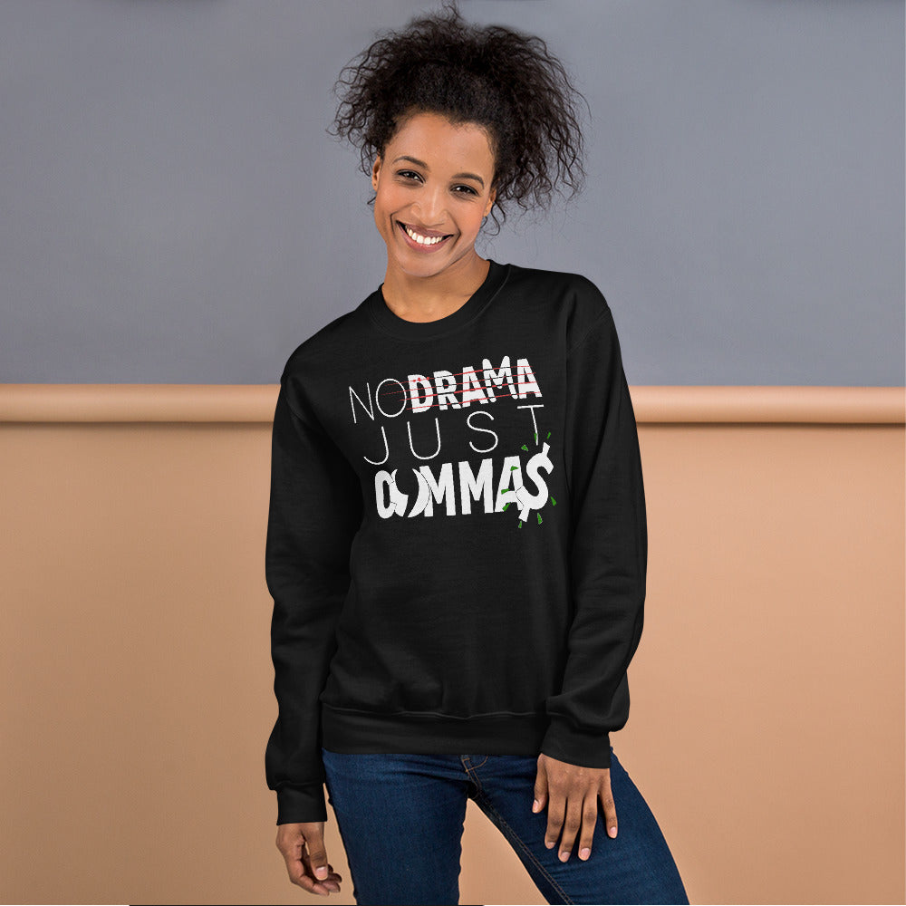 Just Commas Unisex Sweatshirt-Digital Rawness