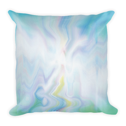 Floral Marble Throw Pillow Digital Rawness