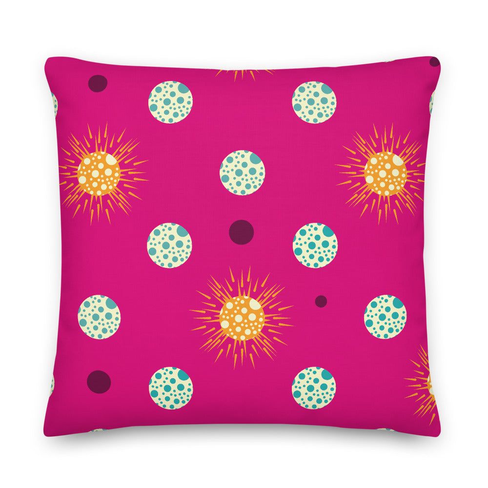 Throw Pillow Set - Out of Pink Space - Digital Rawness