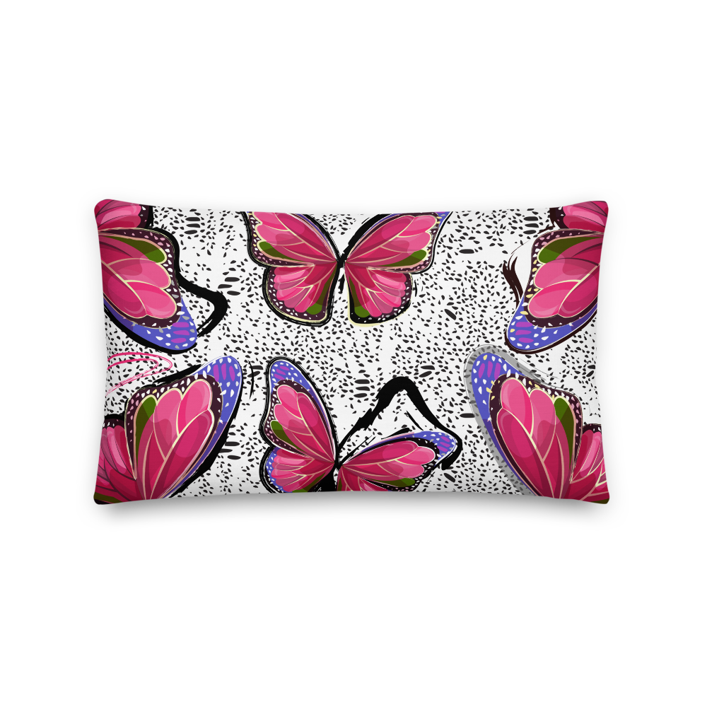 Butterfly Lumbar Pillow - Dedication - Digital Rawness