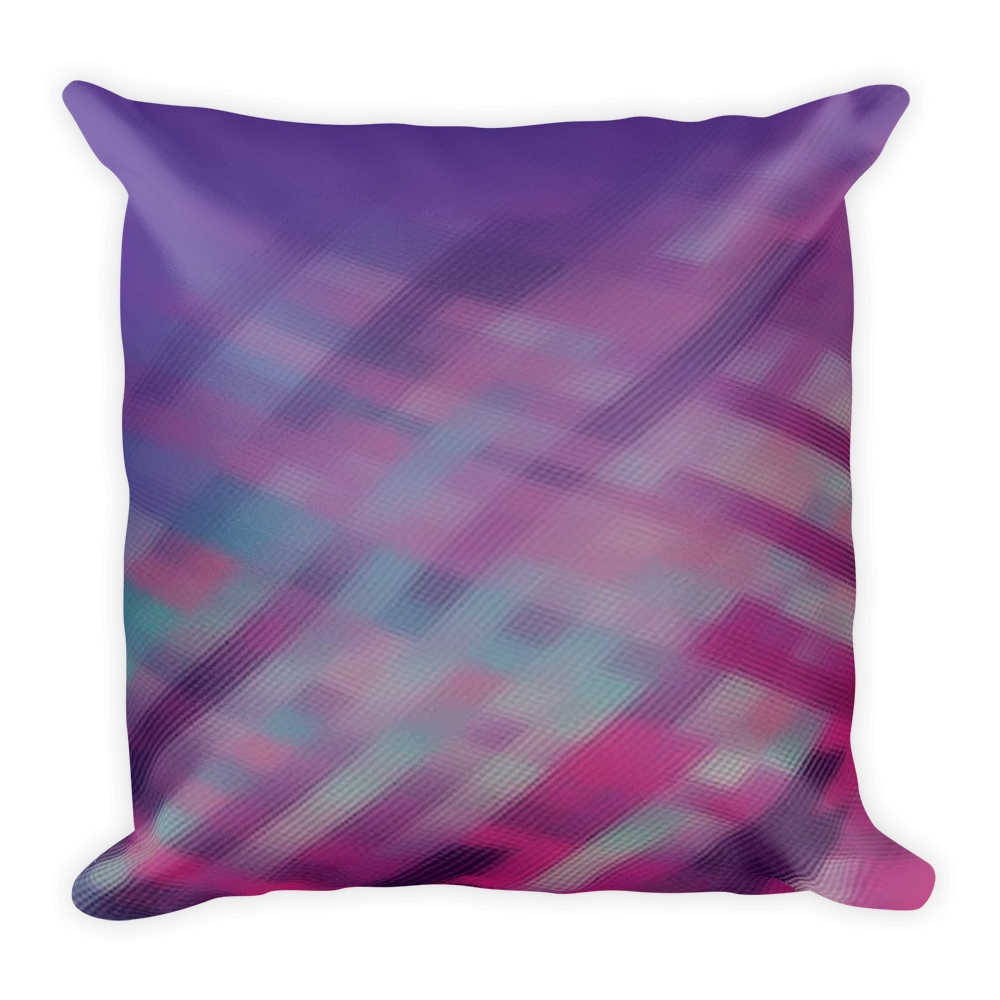 Square Throw Pillow Digital Rawness