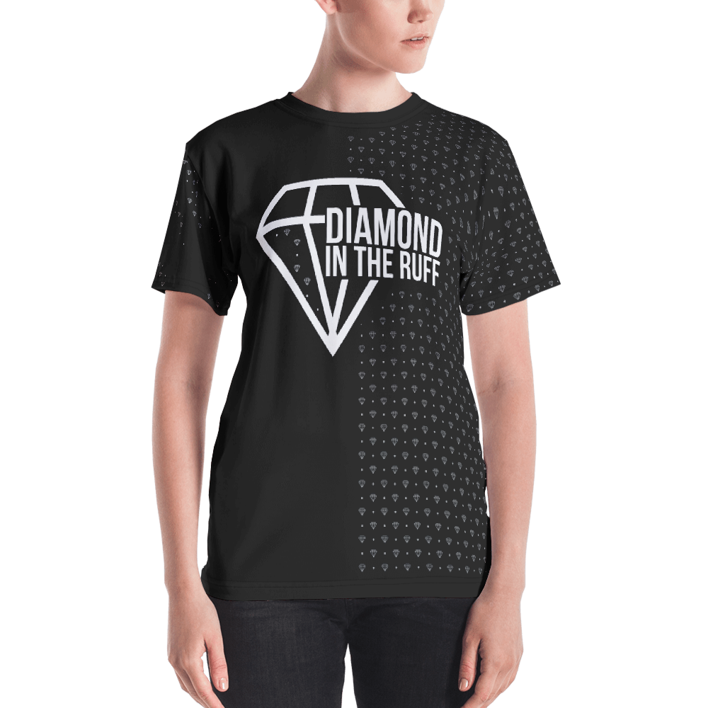 Black Diamond In The RUFF Women's Shirt Options-Women Casual-Digital Rawness