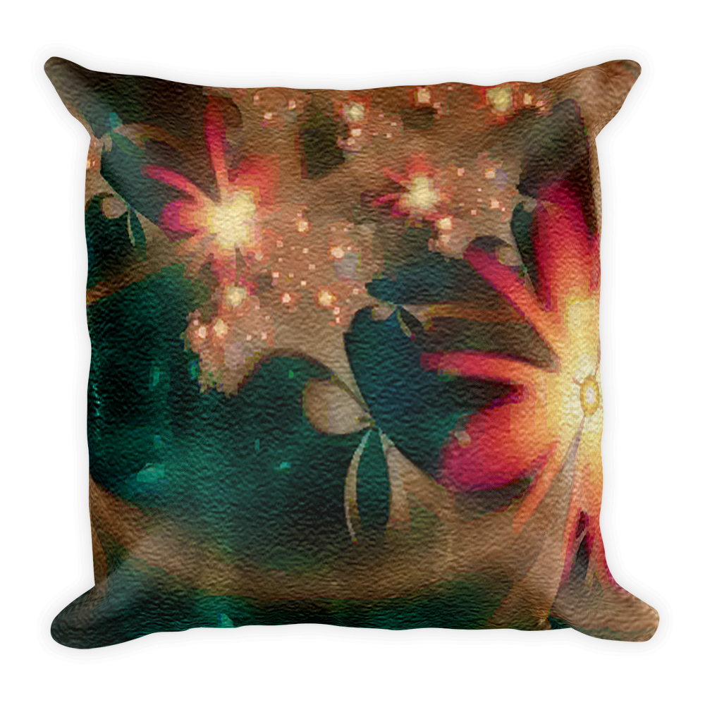 Flower Flow Throw Pillow Set Digital Rawness