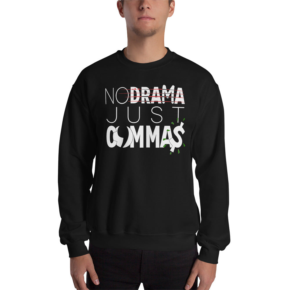 Just Commas Unisex Mental Health Sweatshirt-Digital Rawness