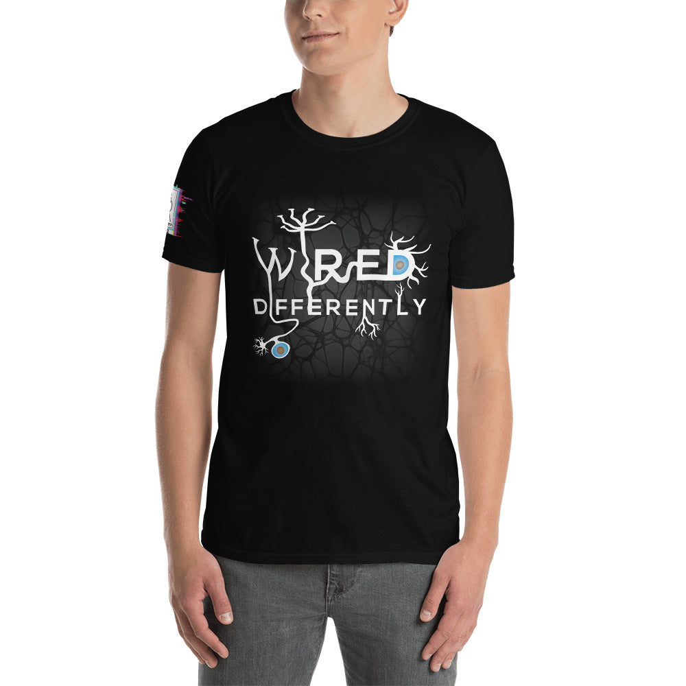 Wired Differently Unisex Graphic T-Shirt-Inspirational Shirt-Digital Rawness