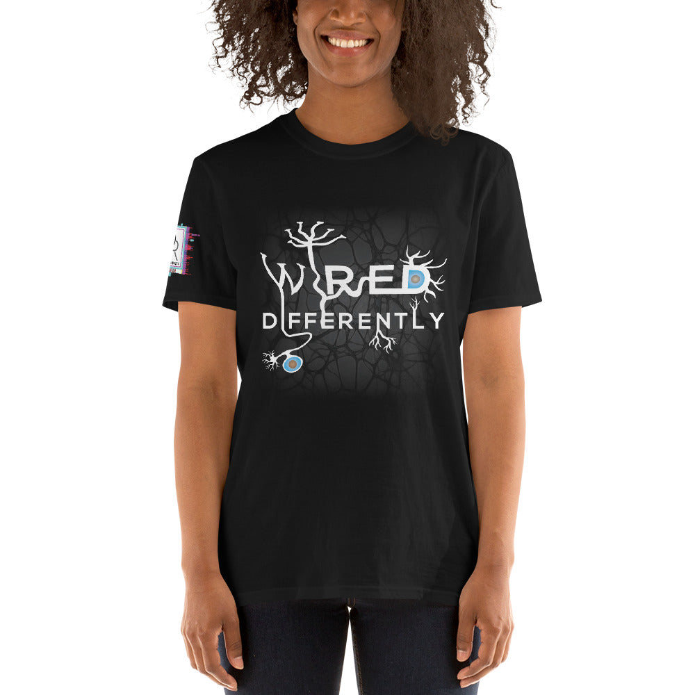 Wired Differently Unisex Graphic T-Shirt-Inspirational Shirt-Digital Rawness