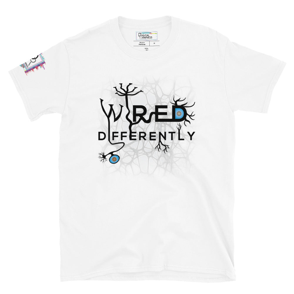 Wired Differently Unisex Graphic T-Shirt-Inspirational Shirt-Digital Rawness