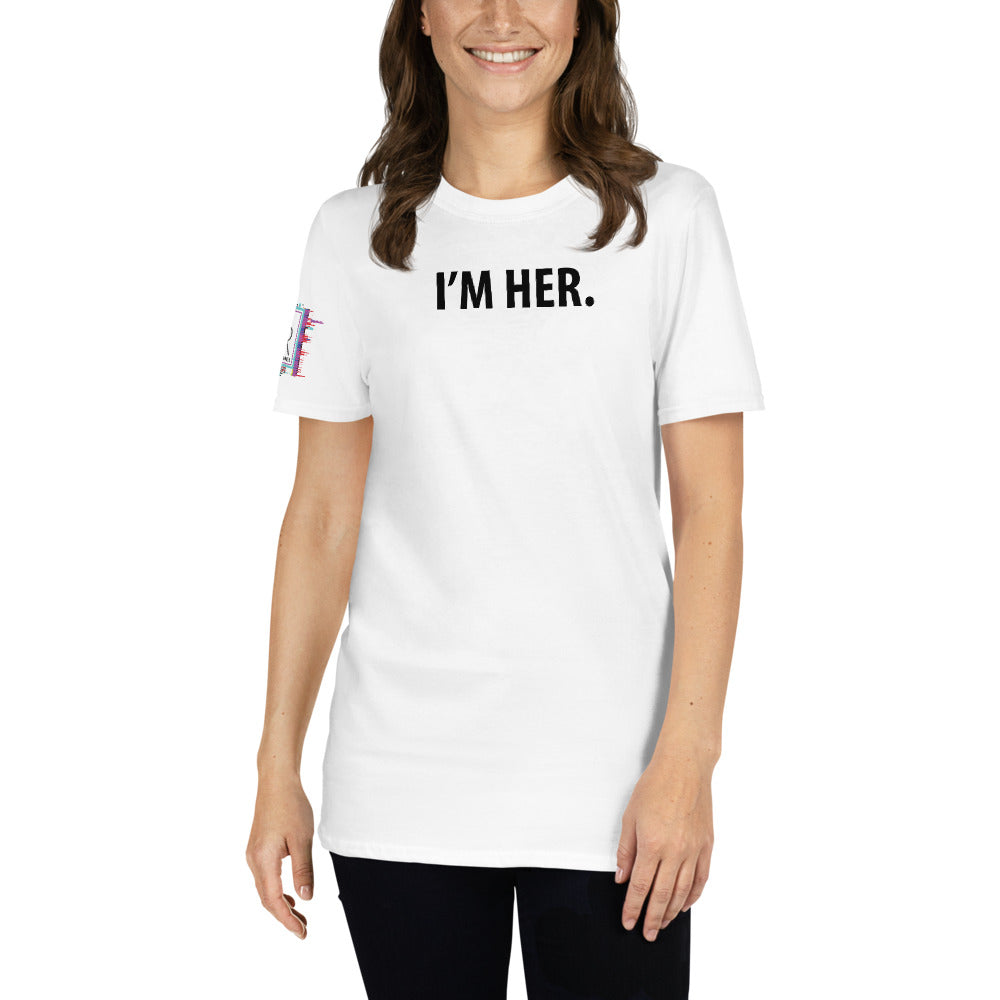 I'm Her Period. Women's Graphic T-Shirt (White)-Self Esteem Shirt-Digital Rawness