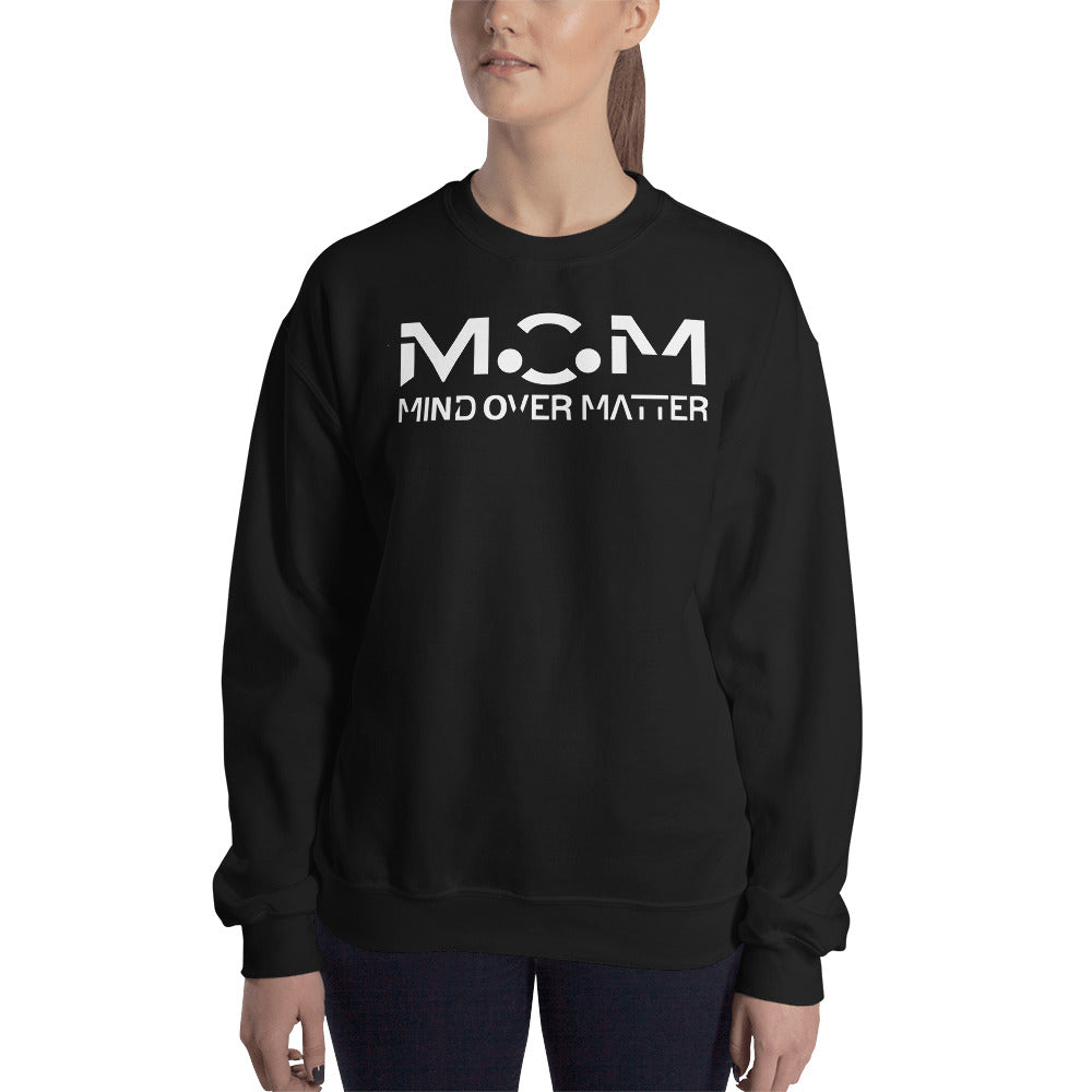 M.O.M Logo Graphic Unisex Black Mental Health Sweatshirt-Digital Rawness