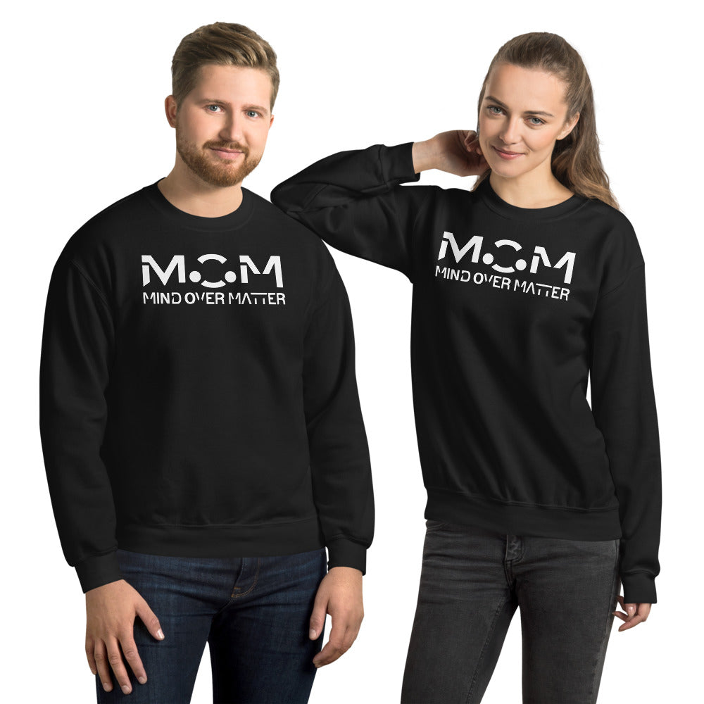 M.O.M Logo Graphic Unisex Black Mental Health Sweatshirt-Digital Rawness