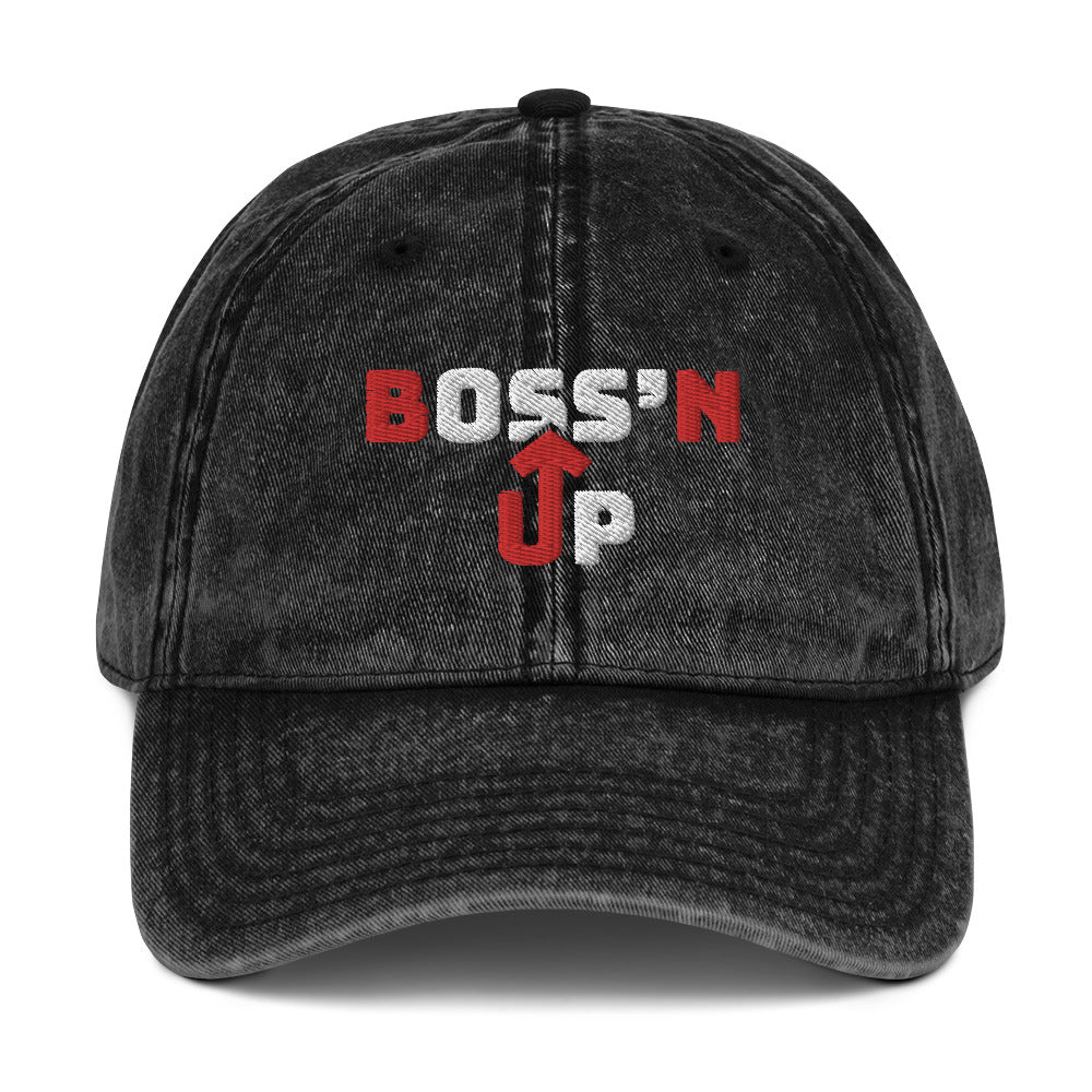 Boss'n Up Vintage Cotton Twill Cap-Hat-Digital Rawness
